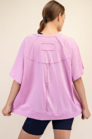 Sarah Cotton Slub Oversized Tee