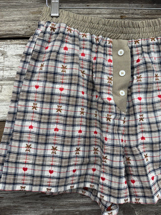 Teddy Plaid Boxer Shorts