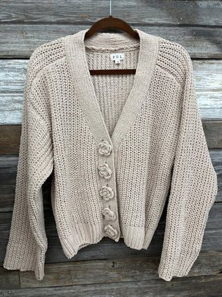Polly Flower Button cardigan