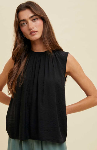 Kaley Ruched Sleeveless Top