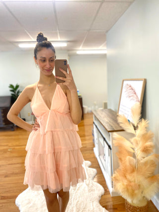 Chloe Frilly Mini Dress