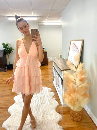 Chloe Frilly Mini Dress