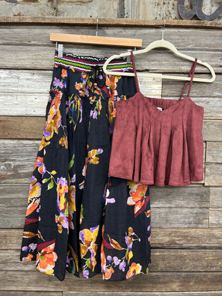 Sierra Tiered Floral Maxi Skirt
