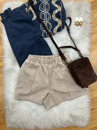 Sarah Faux Suede Shorts