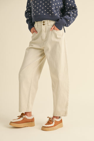 Mia Cotton Barrel Pant