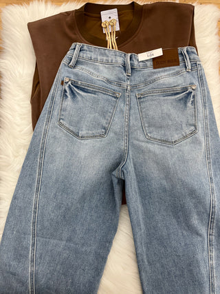 Judy Blue Side Panel Barrel Jean