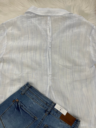 Aria Shimmer Button Up