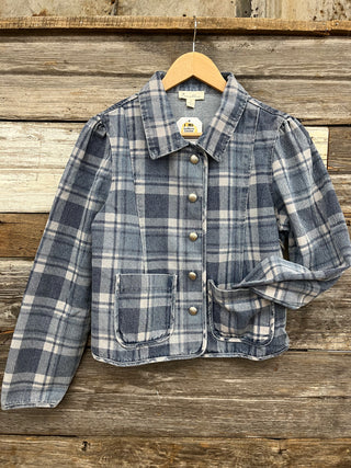 Ella Crop Denim Chore Jacket