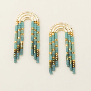 Scout Chromacolor Miyuki Rainbow Fringe Earring
