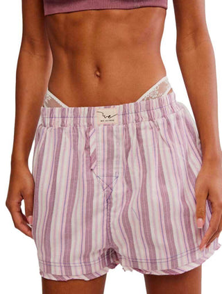 Free People Day to Day Flannel Boxers