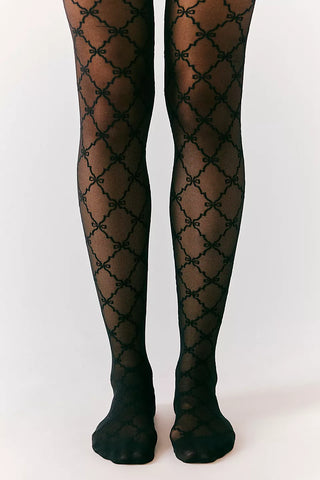 Free People Ribbon Chain Tights
