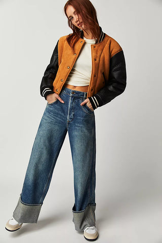 Free People Final Countdown Cuffed Denim Jean
