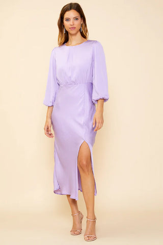Renee Front Slit Midi Dress