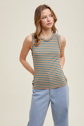 Kara Striped Knit Tank