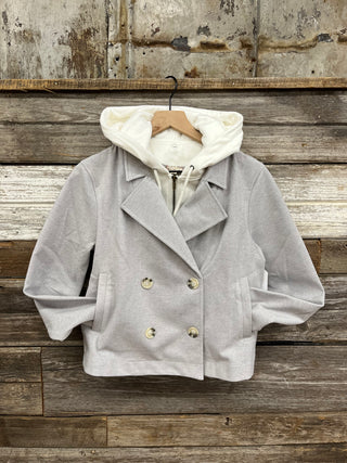 Lindsay Double Breasted Two-fer Jacket