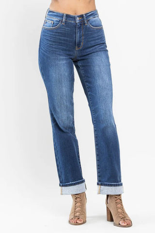 Judy Blue Vintage Wash Thermal Straight