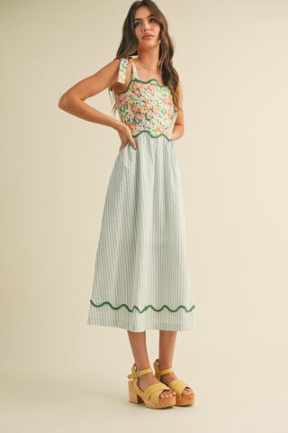Alli Print Midi Dress