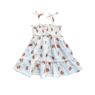 Tiered Mini Dress - Turtle