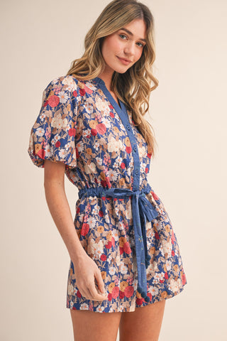 Marigold Puff Romper