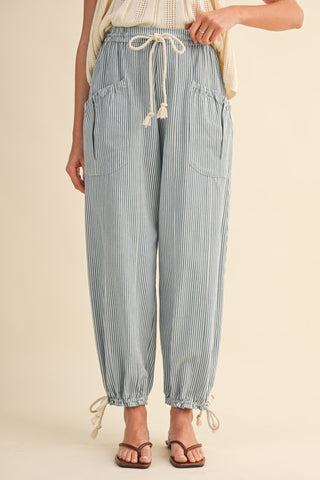 Sally Stripe Denim Pant