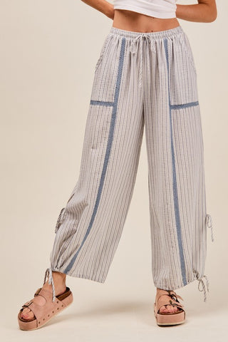 Logan Lightweight Striped Balloon Pants