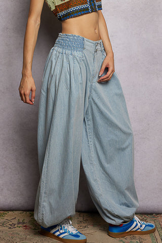 Sandy Denim Balloon Pants