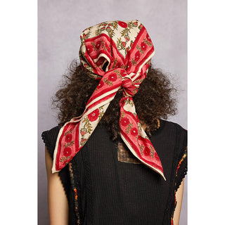 Floral Patterned Multi Style Wrap Scarf