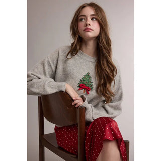 Nickie Christmas Tree Bow Sweater