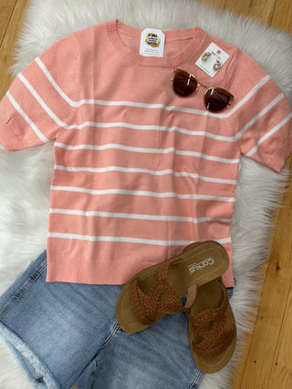 Kate Striped Summer Sweater Tee