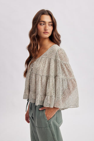 Shelly Floral Swing Top