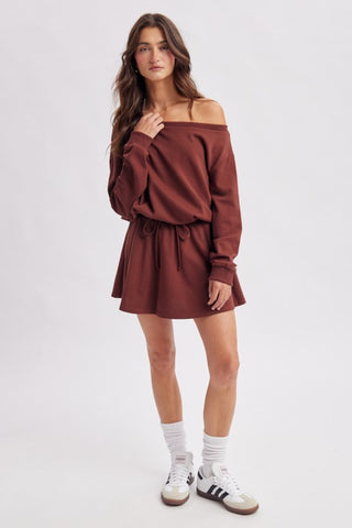 Cherie Off The Shoulder Skort Dress