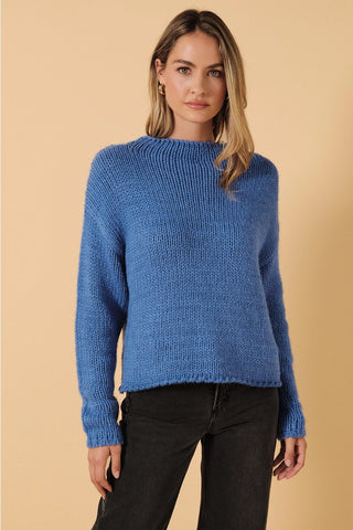 Elizabeth Mock Neck Long Sleeve Sweater