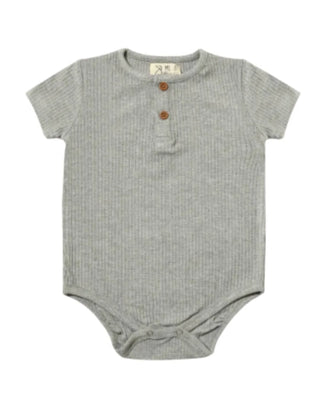Jibe Grey Ribbed Onesie