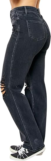 Judy Blue High Rise Rigid Front Black Jeans