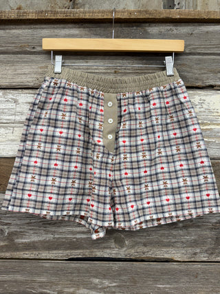 Teddy Plaid Boxer Shorts