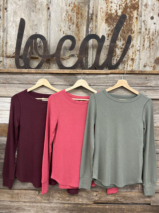 Lindsay Ribbed Tencel Long Sleeve
