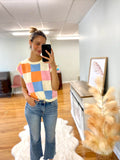 Callie Color Block Sweater Vest
