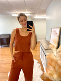 Juliette Linen Tank and Pants Set