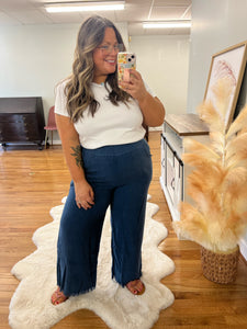 Jenny Frayed Hem Pants