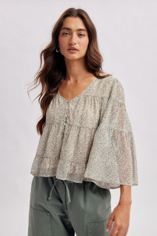 Shelly Floral Swing Top