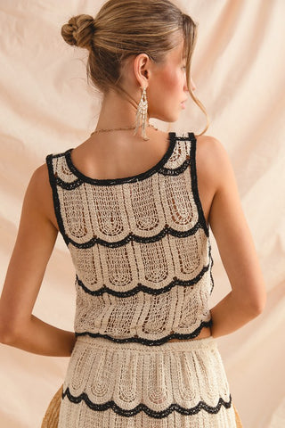 Sierra Crochet Skirt Set