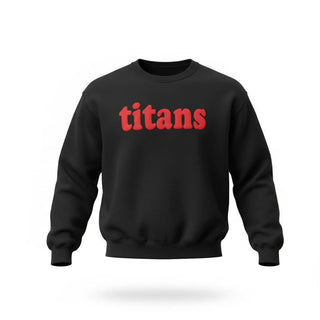 Titans Puff Font Crewneck Sweatshirt