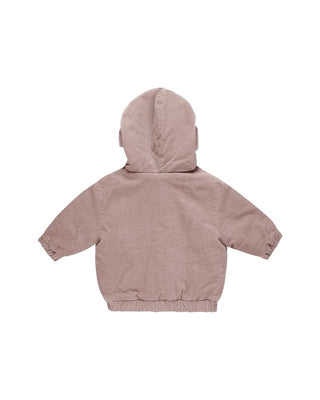 Corduroy Hooded Jacket - Mauve