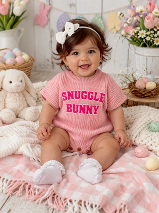 Little Kids Snuggle Bunny Sweater Romper