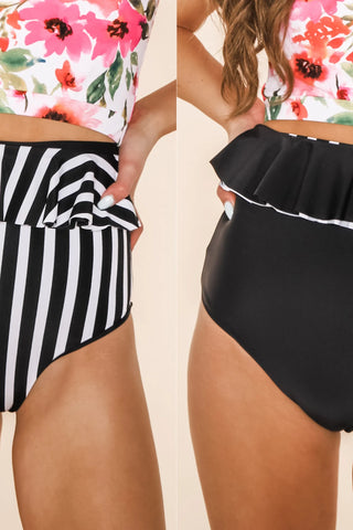 Rachel Black & White Swim Separates