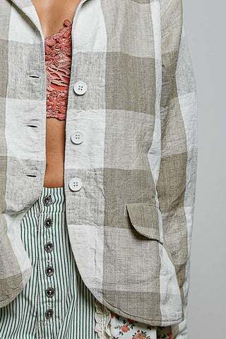 Sierra Plaid Flannel Blazer
