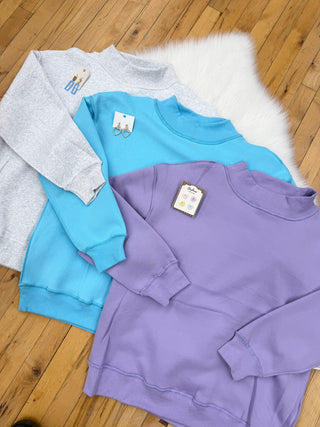 Chrissy Mock Neck Oversized Sweatshirt