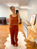 Juliette Linen Tank and Pants Set