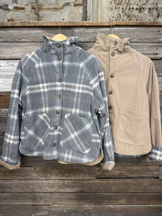 Jaqueline Reversible Flannel/Corduroy Jacket