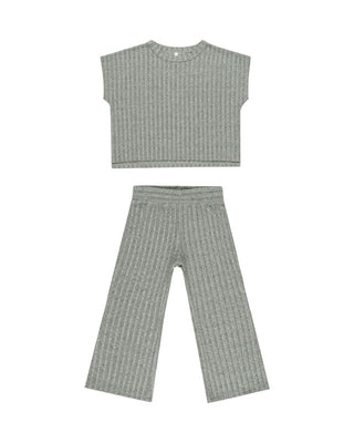 Rylee+Cru Cozy Rib Knit Set - Eucalyptus